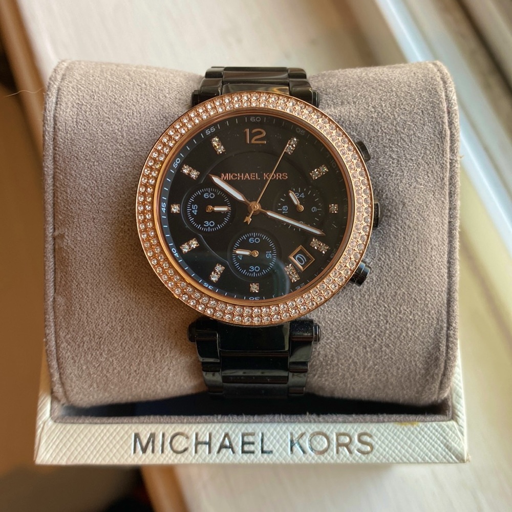Michael Kors Watch Rose gold and Black